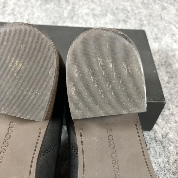 Lucky Brand Koben Ankle Booties Womens 8 M Black Leather Zip Block Heel LK-KOBEN - Picture 14 of 16